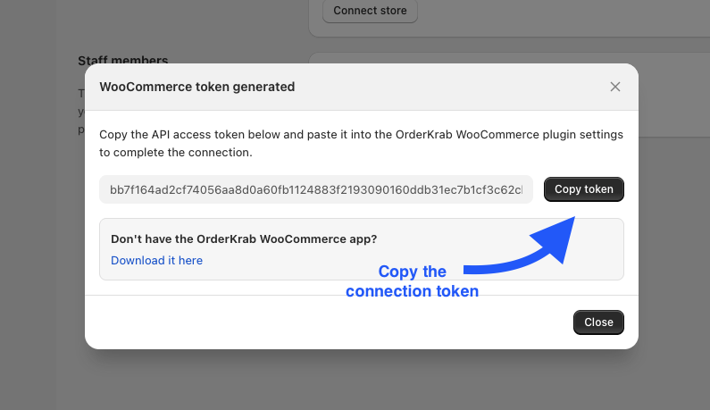 Setting up the OrderKrab plugin